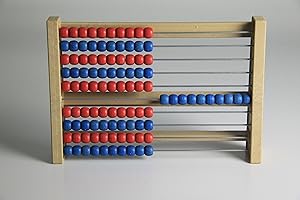 Handelsagentur Sieboldt 100`er Rechenrahmen rot/blau, Abakus, Student`s Abacus, System