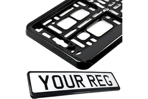 TAPORT® CAR REGISTRATION HOLDER FOR ANY CAR, VAN, TRUCK, TRAILER (PURE BLACK)