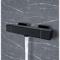 Adjustable Shower Riser Rail – Stainless Steel Slide Bar, Wall Mounted, Height Adjustable For Handheld Shower Head (Black, 660mm) - View #13