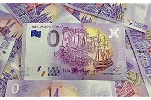 EUROSOUVENIR Cadeaux Originaux - Billets de Banque personnalisés Isla Mágica Séville - Imprimés sur du Papier-Monnaie - Souvenir de Mariage - Design de Billets de Banque - Euro Souvenir