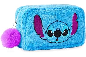 Disney Neceser Mujer Cosméticos Estuche Neceser Maquillaje Makeup Bag Bolsa de Aseo Mujer Viaje Accesorios Mickey Lilo y Stitch Regalos Niña Chica Adolescente Mujer