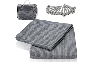 VINGO Tapis d'auvent - Tapis de camping - Imperméable et respirant - Différentes tailles : 250 x 300-400 - 300 x 300-600 - 400 x 400-600 (250 x 250)