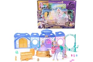 Unicorn Academy 6072449 Small Dolls Stable Playset, wielokolorowy