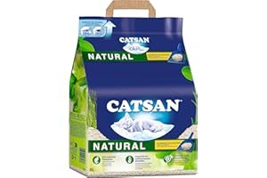 CATSAN - Natural Clumping Cat Litter - 8 L - Biodegradable Extra Absorbent - No Smell - Bulk Cat Litter