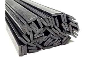 AZ-REPTEC Alambre de soldadura de plástico PP/EPDM 8x2mm Plano Negro 25 barra