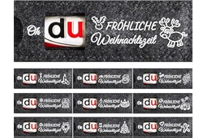 DREAKU 10 PCS Weihnachten Schokolade Verpackung, Oh, du FRÖHLICHE Weihnachtszeit Weihnachtsgeschenke Kleinigkeiten Geschenk, Schokolade Deko Geschenke für Kinder Papa Mama Frau Mann Kollegen Freund