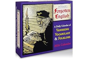 SELLERS PUBLISHING, INC. Forgotten English 2026 Boxed Daily Desk Calendar — Vanishing Vocabulary and Folklore