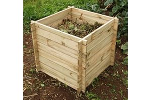LACEWING Primrose 373L Easy Load Slatted Composter Wooden Pressure Treated Compost Bin 73cm x 73cm