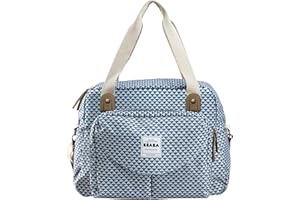 BEABA, Sac à Langer Genève II, Modulable, Grande contenance, Rangements multiples, Pochette avant amovible, repas isotherme, Système attache poussettes
