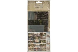 Tim Holtz idea-ology 620219 Advantus Velum, 18 Stück pro Packung, Pergament-Szenen, One Size