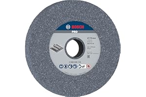 Bosch 1x Meule assiette PRO Longlife pour touret à meuler d'établi et alésage 32 mm (pour Acier, Fonte, Ø mm, Professional Accessoire Touret à meuler)