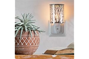 Candle-Brothers elektrische Duftlampe Steckdose | Duftlampe Trees | Duftlampe Wachs | Nachtlicht für Zuhause | Raumduft Elektrisch | Wax Melt Burner