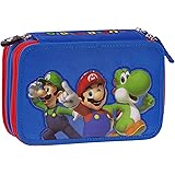 Astuccio Corredo 3 Zip Supermario C/Penna Frixion