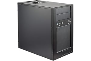 ‎SILVERSTONE TECHNOLOGY SilverStone SST-TJ08B-E - Temjin Micro ATX Mini Tower Gehäuse mit hervorragenden Kühleigenschaften, schwarz