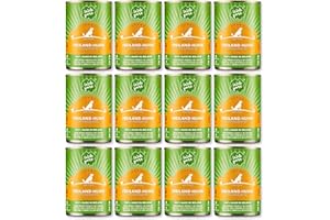 Irish Pure 12 latas de comida húmeda, comida húmeda para perros, pollo irlandés al aire libre, verduras y algas celp (12 latas de 390 g)
