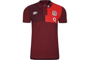 Umbro Mens England Rugby CVC Polo Shirt 2023 Adults