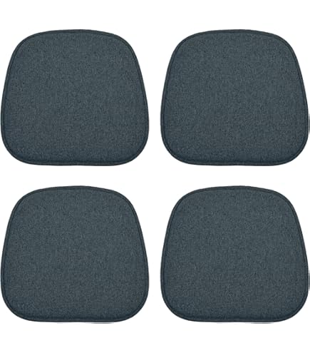 GUOCU Cuscino Per Sedia A Quadri In Cotone 40x40 Cm - Con Legacci Antiscivolo - Lavabile - Per Cucina E Giardino - 2