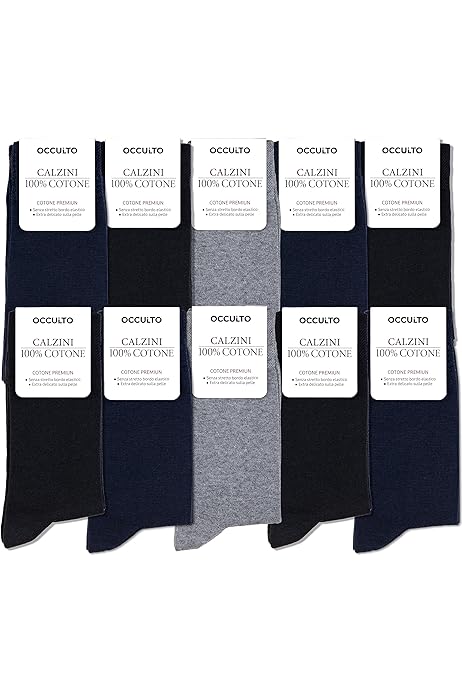 Calzini Corti Uomo Alex - Pacco Da 10-20, Cotone E Poliestere, Comodi E Senza Plastica