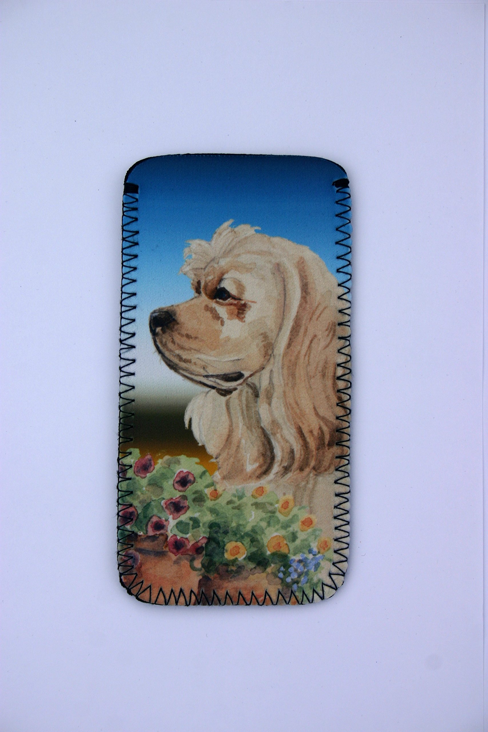 AMERICAN COCKER SPANIEL DOG GLASSES CASE POUCH design Sandra Coen