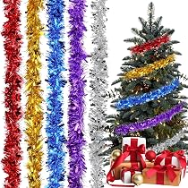 Ghirlande Stelle Dorate Per Natale - 3 Rotoli Da 7,5 M Ciascuno, In Filo Metallico, Decorazioni Per Albero, Feste, Interni Ed Esterni
