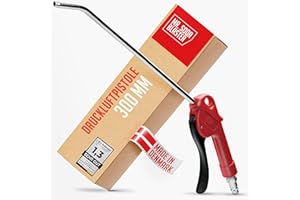 mr. soda blaster | Druckluftpistole lang 300mm in Industriequalität - Luftpistole | Luftdruckpistole | Ausblaspistole lang reinigt Oberflächen | Druckluft Zubehör für Kompressor | AP-300