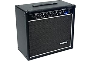 Woodbrass GE1040 Amplificateur Combo pour Guitare Électrique - Ampli 40W idéal pour Guitariste débutant et Amateur - Polyvalent, Reverb, Prise Casque : Parfait pour Jouer à la Maison ou sur scène