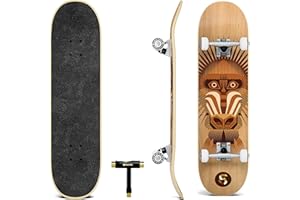 SKATRO - Pro Skateboard, 78,7 cm, komplettes Skateboard, Alter: Erwachsene, Jungen, Mädchen, Anfänger und Kinder.
