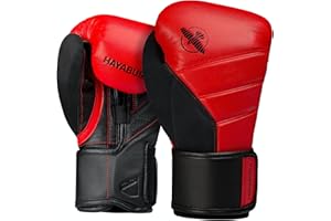 Hayabusa T3 Gants de Boxe pour Homme et Femme, Protection des Poignets et nœuds, Fermeture à Crochet et Boucle Dual-X, Support de Poignet attelle, Rembourrage en Mousse à 5 Couches pour nœuds