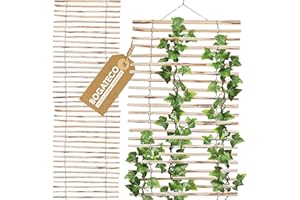 BOGATECO Treillis pour Vignes en Bois | 100 x 200 cm | Naturel Support pour Plantes grimpantes | Décoration pour terrasse, Jardin et Balcon