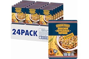 [Korean Street] Bukchon Tteokbokki con Salsa di Soia e Aglio, Torte di riso (24 PACK)- Snacks coreani autentici con una perfetta miscela di sapori e dolci - Ingredienti di qualità Premium