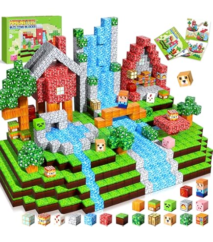 Coodoo Blocchi magnetici – Set di portali magici del mondo magnetico, giocattoli sensoriali per