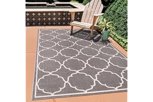 SANAT Dywan zewnętrzny, odporny na działanie warunków atmosferycznych, do użytku wewnątrz i na zewnątrz, dywan balkonowy, odporny na działanie wody, na taras, do ogrodu, kuchni, łazienki lub salonu, jasnoszary, 120 x 170 cm