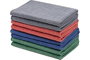 ZOLLNER Set de 8 paños de Cocina de Microfibra, 40x40 cm