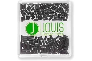 Jouis Lighter Flints - Universal Replacement Lighter Flints Compatible with most Lighters (100x, Black)