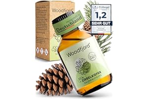 ‎WOODFJORD WOODFJORD Saunaaufguss Zirbe Zirbelkiefer BIO 100 ml I Premium Sauna Aufgussmittel für authentische und nachhaltige Saunaerlebnisse I Saunaöl und Saunaduft I Befreiend und beruhigend