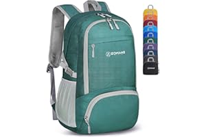 ZOMAKE Sac a Dos Pliable Ultra Léger - Sac à Dos Pliable De Randonnée Petit Packable Daypack 30L,pour Femme Homme Sports Et Plein Air