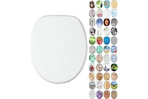 SANILO Sedile WC, grande scelta di belli sedili WC da legno robusto e di alta qualità (Bianco)