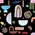 Abstract Geometric Wallpaper,300*44.5cm Hand Painted Graffiti Peel and Stick Wallpaper Removable Waterproof Contact Paper Decorative Vinyl Self Adhesive WallPaper for Mural Bedroom Living Room
