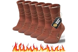 Rahhint 3 Paia Calzini da Trekking in Lana Merino Calze Termiche Calzini Inverno Calzini da Trekking per Donna e Uomo Taglia 31-52