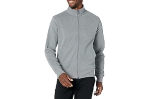 Amazon Essentials Sweat-Shirt à Col Montant en Molleton, à Fermeture Éclair Intégrale Homme