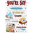 Aazon.co : Hallark 50th Birthday Card - Conteporary Text Based Line - View #13