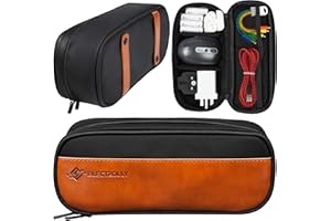 ARKIFACE Electrolly Cable Organiser Bag - Accessory Carrier for Travelling - Compact & Portable Storage Case with Double Zipper