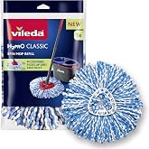 Vileda H2prO, Replacement Scrubbing System, Triangular Head | Reusable Microfiber Refill | Machine Washable up to 86&deg;F | Hard