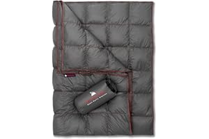 Get Out Gear Manta de Camping de plumón, Ligera, Plegable, 650 Relleno, compacta, Impermeable y cálida, para Camping, Senderismo, Viajes, Hamaca