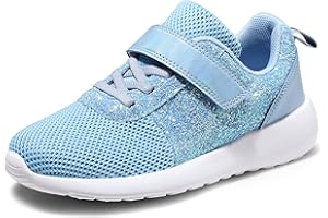 Harvest Land Girls Trainers Kids Athletic Shoes Toddlers Glitter Sneakers Breathable Tennis Running Sports Shoes