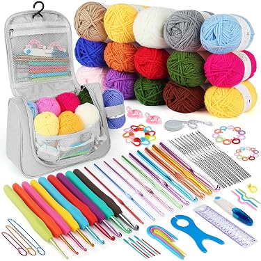 Sfodiary Häkel-Liebhaber Kosmetiktasche – 19x14x6 Cm, PVC, Motiv „I Crochet So...“, Geschenk Für Stricker & Häkler
