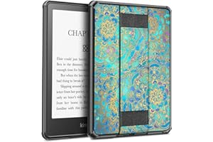 Fintie Etui do 6,8" Kindle Paperwhite (11. Generation - 2021) i Kindle Paperwhite Signature Edition - [Eckenschut ] twarda obudowa tylna osłona ochronna z paskiem na rękę, Jade