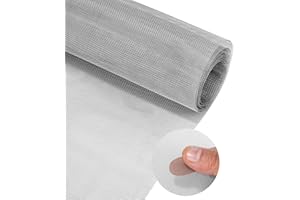 HUIFOO Filter Screen Sheets,304 Edelstahl Drahtgewebe,30x200cm Insektengitter Metall,Feinmaschig Edelstahl,Fenstergitter,Insektenschutz Drahtgitter für Türen Verhindert Mäuse Insekten und Schlangen