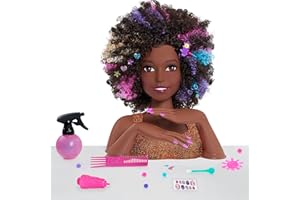 Barbie JP JPL63345 Sparkle Deluxe Styling Head-Afro Hair