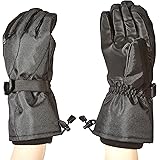 Amazon Basics - Guantes de esquí impermeables, negros, talla S